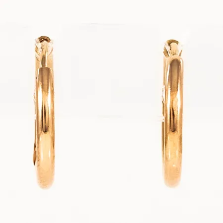 Creoler Ø16mm bredd 2mm, 18K 0,9g. 