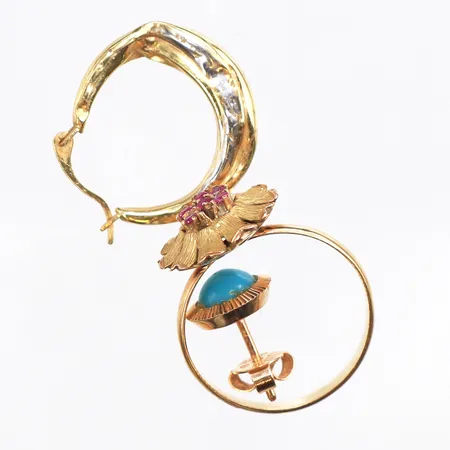 Diverse guld med defekter, 18K. Vikt: 3,6 g