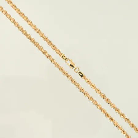Halskedja Cordell längd 45cm, bredd 3mm, stämplad GHA, 18K, 6,3g Vikt: 6,3 g