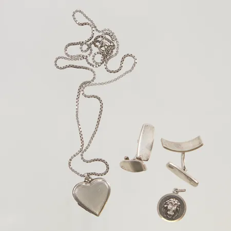 Diverse silversmycken, s835-925/1000 26,5g.