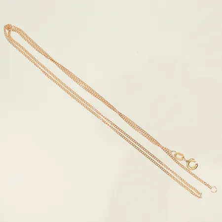 Halskedja Pansar längd 45cm bredd 1mm, trasigt lås, 9K 1,9g Vikt: 1,9 g