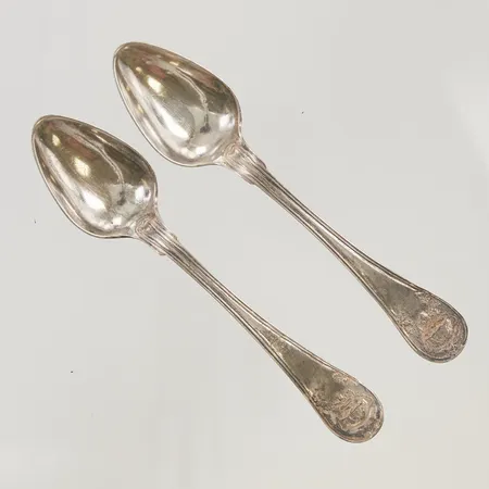 Skedar 14cm graverade Silver S830/1000 28,3g.