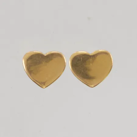 Örhängen, Hjärta 8,0-9,3mm, låsstopp saknas 18K 1,2g.