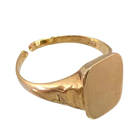 Klackring i 18K guld, defekt Vikt: 2,8 g