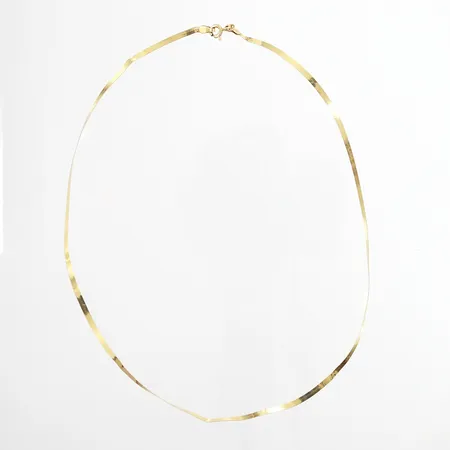 Kedja halvstel 40,5cm bredd: 2mm, bucklor, skevheter, 18K Vikt: 3 g