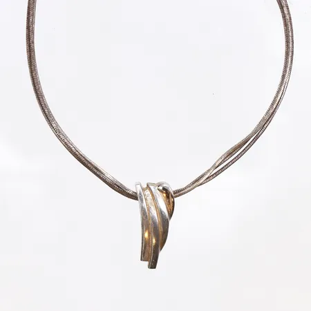 Collier, längd:44cm, 925/1000 silver. Vikt: 12,9 g