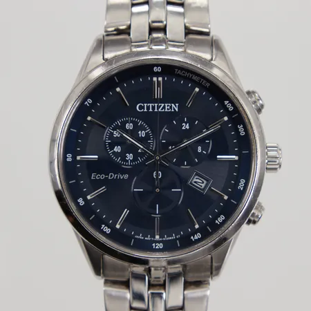 Herrur Citizen Eco-Drive Ø42mm,quartz, kronograf, ref nr: H504-S083290, serienr: 951050033, länk med viklås, total längd ca 17cm, inga tillbehör