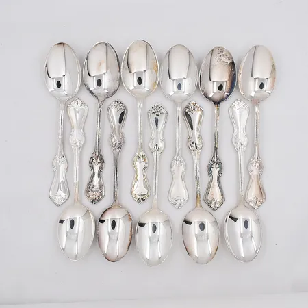 11 Bordsskedar modell Olga längd 16cm silver 830/1000 Vikt: 377,7 g