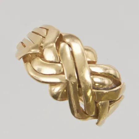 Ring pusselring skadad stl18¼ bredd: 5,6-11,8mm 18K 6,2g.