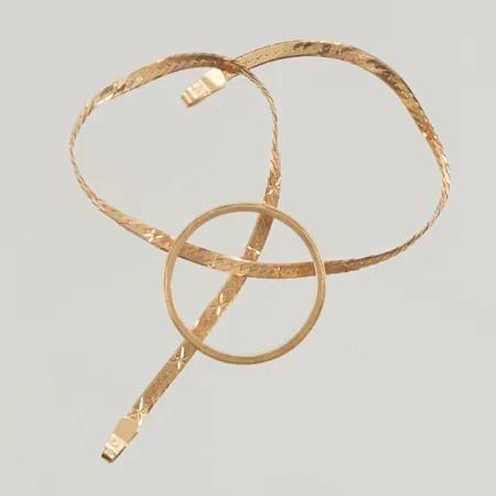 Diverse guld skadat och graverat 18K 4,8g Vikt: 4,8 g