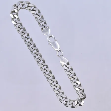 Armband Pansar längd 21,5 cm, bredd 7 mm silver 925/1000. Vikt: 23,1 g