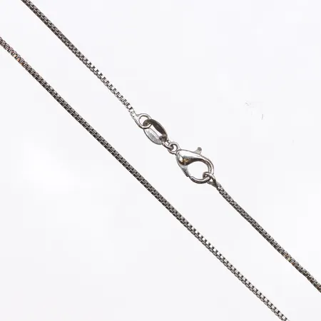 Kedja Venezia, längd:45cm, bredd:1mm, 925/1000 silver. Vikt: 2,2 g