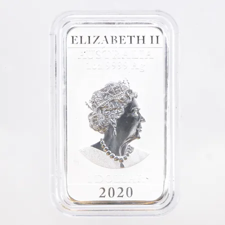 Silvertacka Elisabeth II Australia 1 dollar 2020, 31,3g, 999/1000 silver.