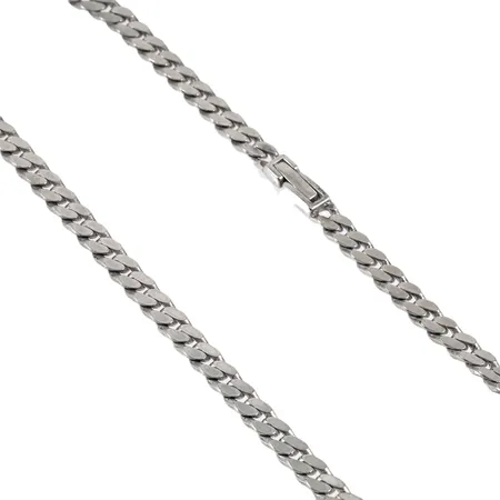 Kedja Pansar 52cm bredd 8mm, viklås, silver 925/1000 84,6g. 