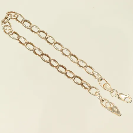 Armlänk längd 18,5cm, bredd 5mm, stämplad GHA, Silver 925/1000, 6,8g Vikt: 6,8 g