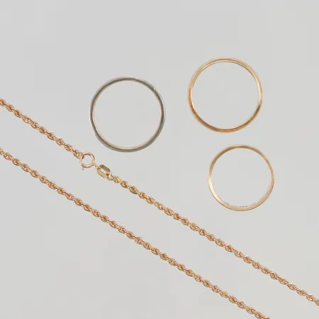 Guldparti skador och gravyr finns 18K 19,9g Vikt: 19,9 g