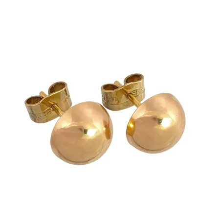Örhängen Halvklot i 18K guld, diameter 8 mm, tjocklek 5 mm Vikt: 1,7 g