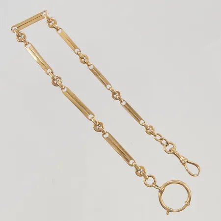 Klockkedja 27cm bredd:4mm 18K 14,1g.