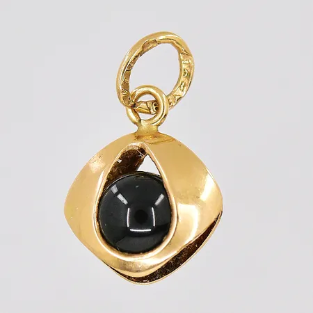 Hänge med sten Ø 4,5mm 18K Vikt: 0,8 g