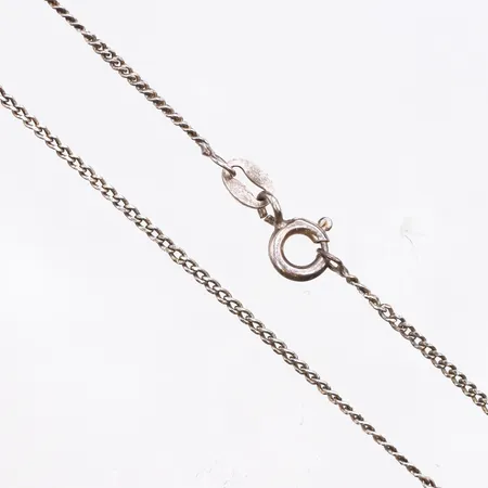 Kedja Pansar, längd:39cm, bredd:1,2mm, 925/1000 silver. Vikt: 2 g