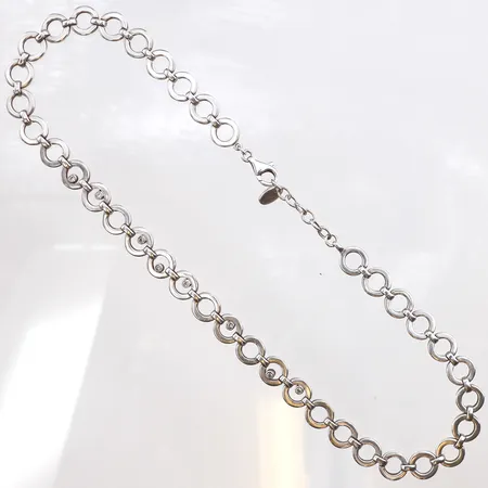 Collier Esprit, längd:42-44,5cm, 925/1000 silver. Vikt: 46,2 g