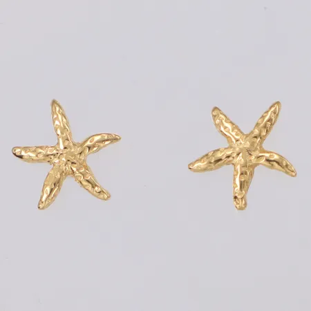 Ett par örhängen sjöstjärnor, Ø9,6mm, 14K Vikt: 1,6 g