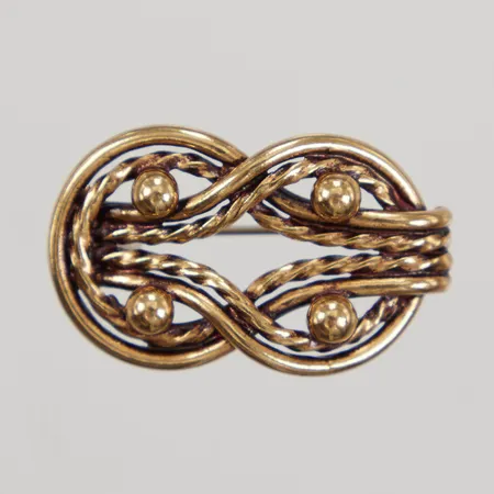 Brosch Kalevala Teljänneito, 30x20mm, design Germund Paaer, brons