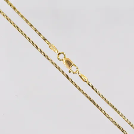 Kedja Ormlänk längd 48cm bredd 1,1mm 18K Vikt: 6 g