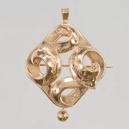 Brosch/Hänge 39x40mm 18K 8,6g.