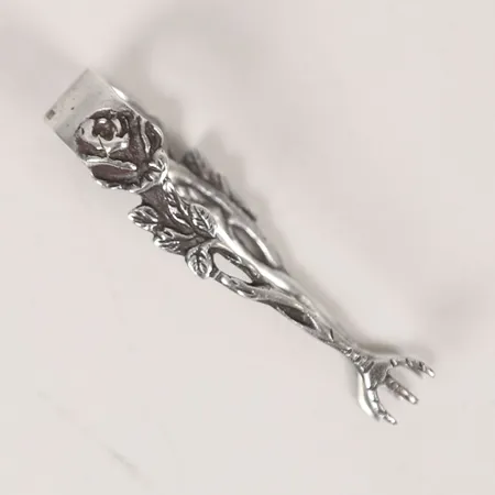 Sockertång modell Ros längd 7cm, år 1946, silver 830/1000 Vikt: 11,2 g