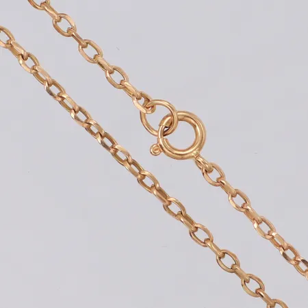 Kedja Ankar, längd 77cm, bredd 1,1mm, ostämplat 18K Vikt: 5,5 g