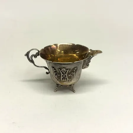 Gräddkanna höjd 60mm, förgylld insida, GEWE Malmö, 830/1000 silver Vikt: 75,1 g