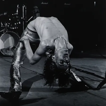 Tavla, "Iggy Pop", Mick Rock, fotografisk print, signerad, ca 14x10cm, Magnum Photos, år 1972, ej ramad.