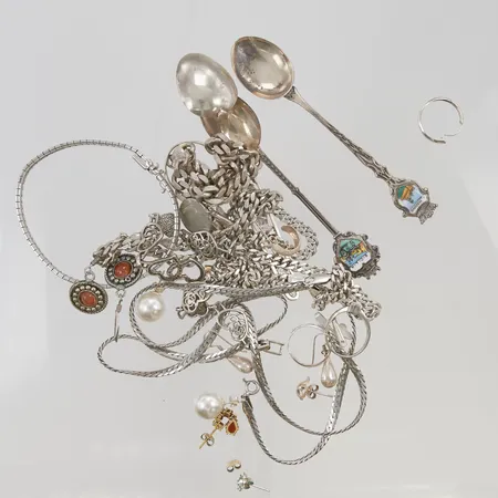 Diverse silver, S800-925/1000 148,6g.