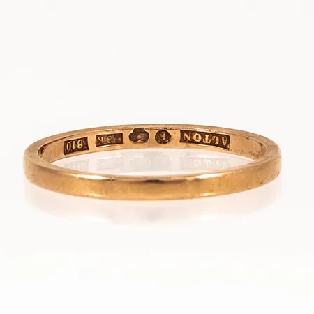 Ring slät stl:18 bredd 1,9mm, 18K 2,0g. 