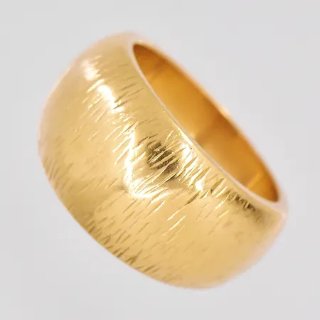 Ring stl:18 bredd ovandel 12,5mm tillverkare Folkes Guld Folke Svärd Köping 18K Vikt: 17,8 g