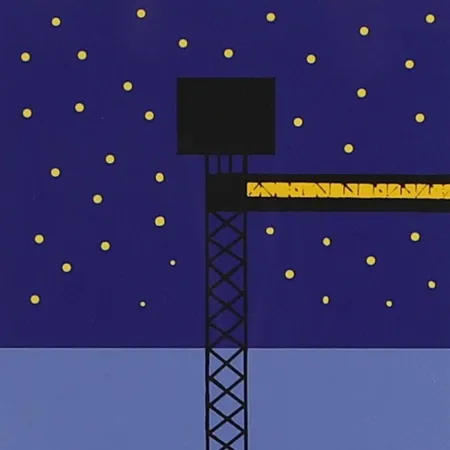 Tavla "Katarinahissen", K G Nilson, färgserigrafi, bildyta ca 22x16cm, signerad, numrerad 48/150 samt daterad 2014, ej examinerad ur ram.  