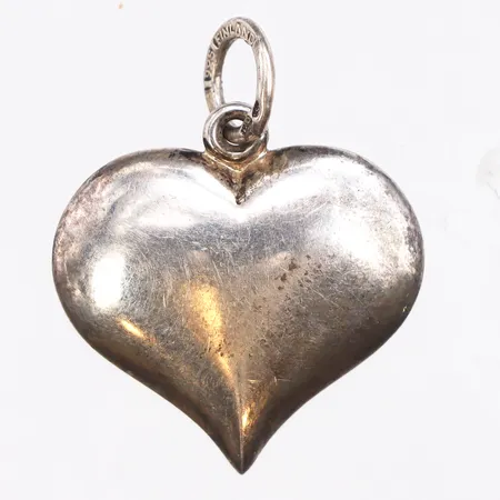 Hänge hjärta, 925/1000 silver. Vikt: 1,5 g