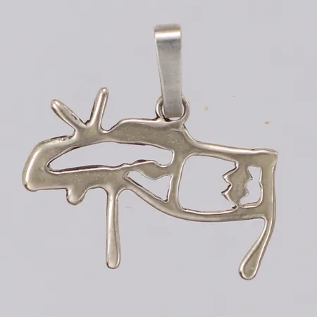 Hänge älg, 21x22mm, genombruten dekor, 925/1000 silver Vikt: 1 g