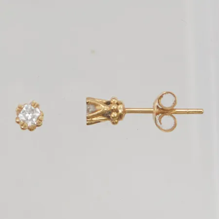Örhängen med diamanter 2x0,10ct 18K 1,2g.