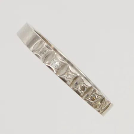 Alliansring vitguld stl19,5 bredd:2,9mm 18K 4,2g.