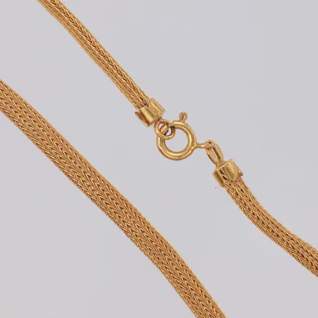 Collier längd 41,5cm bredd 4,3mm ojämnheter på länk 18K Vikt: 12,3 g