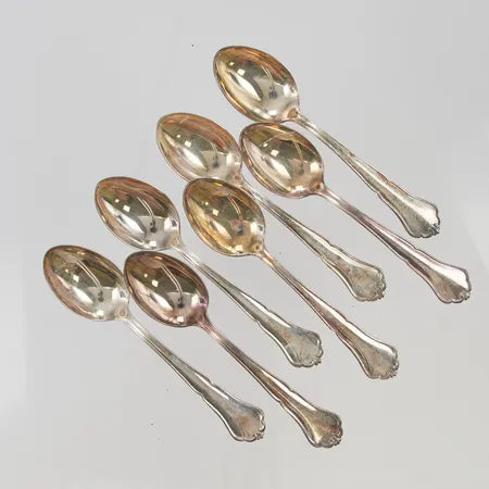 Skedar Hansa 7 kaffeskedar 11cm silver S830/1000 115,5g.