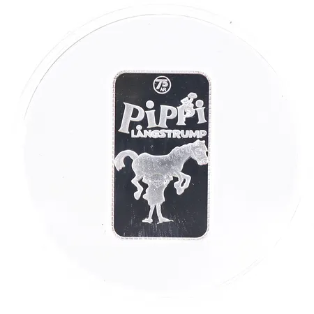 Silvertacka Pippi Långstrump, 2,5g, 999/1000 silver