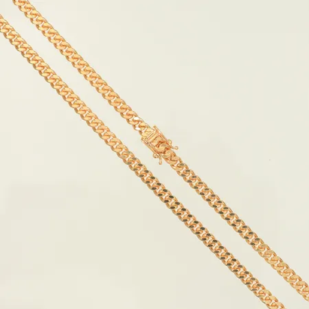 Halskedja Pansar, längd 44cm, bredd 4mm, 18K, 26,7g Vikt: 26,7 g