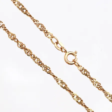 Kedja Singapore, längd:38cm, 18K Vikt: 5,8 g