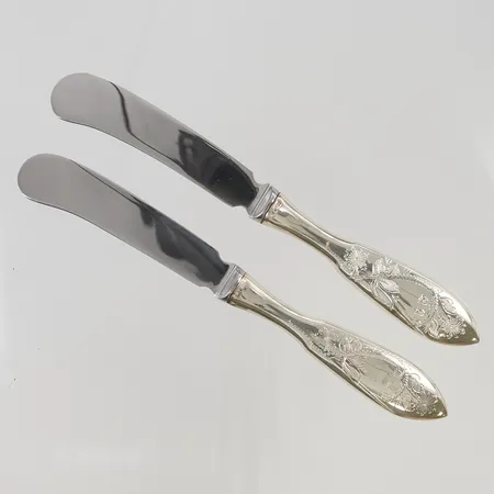 Smörknivar 2st Tornedal 17cm Silver S830/1000 bruttovikt 111,6g.