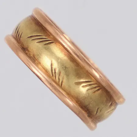 Ring, stl:18½ rödguld/roséguld repor, 14K Vikt: 3 g