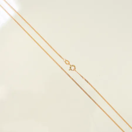 Halskedja Pansar längd 48cm, bredd 1mm, 9K, 2,1g Vikt: 2,1 g