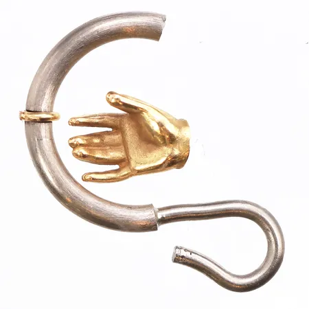 Guld defekt, ostämplat, 18K. Vikt: 7,9 g